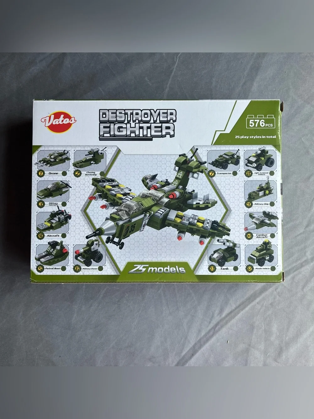 Vatos Destroyer Fighter 1-25 styles Brick Building Kit New In Box